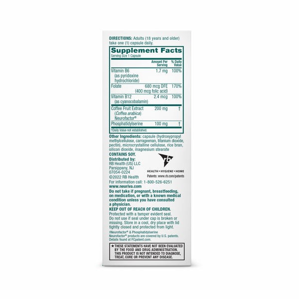 Neuriva Plus Brain Booster With Vitamin B6 & B12 Functionality, Memory and Focus Brain Stimulation