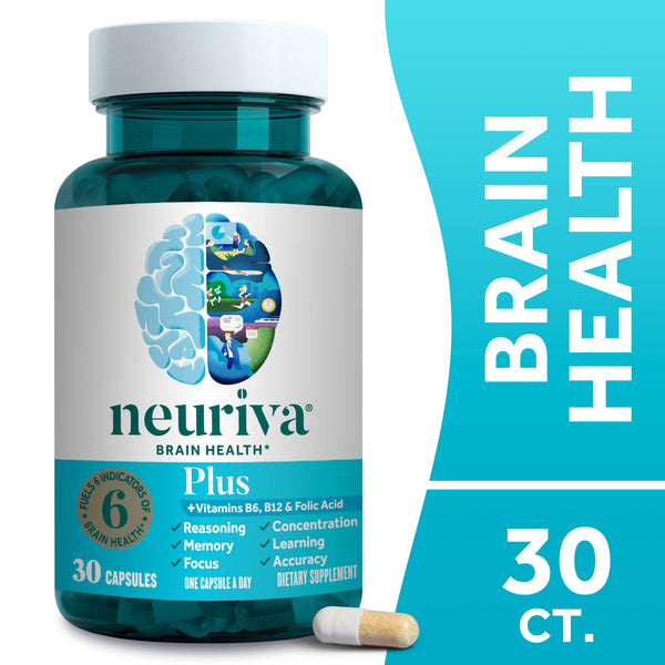 Neuriva Plus Brain Booster With Vitamin B6 & B12 Functionality, Memory and Focus Brain Stimulation