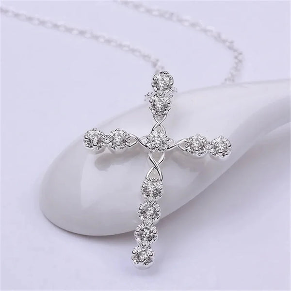 Noble Sterling Silver Cross Necklace