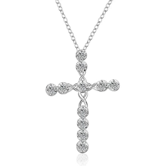 Noble Sterling Silver Cross Necklace