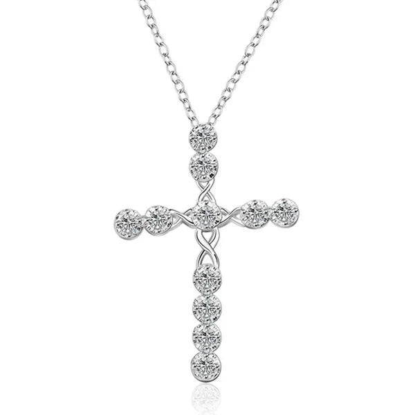Noble Sterling Silver Cross Necklace