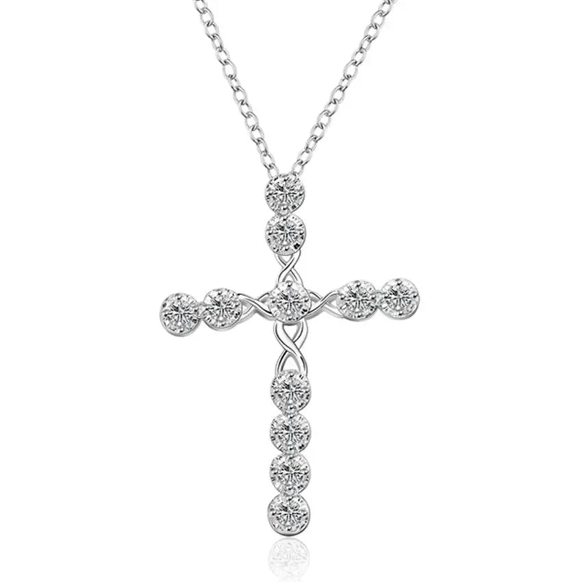 Noble Sterling Silver Cross Necklace Main image