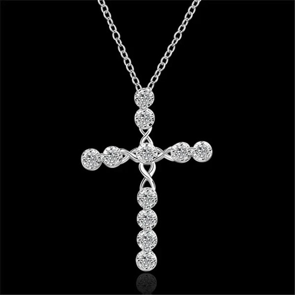 Noble Sterling Silver Cross Necklace