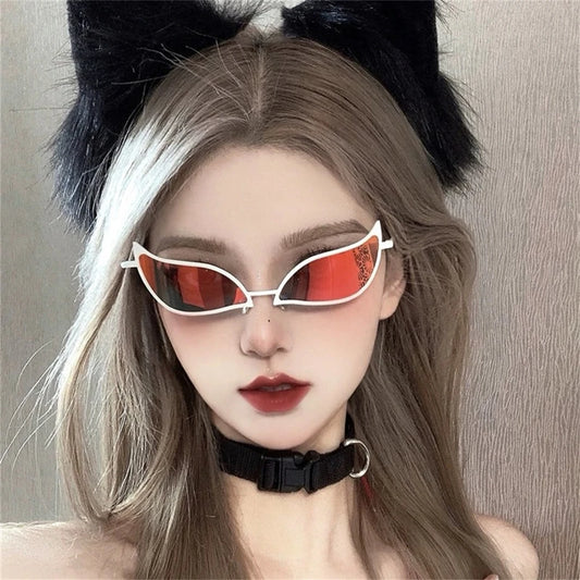 Novelty Cat Eye Sunglasses - Funny Flamingo Party Glasses for Cosplay & Gifts