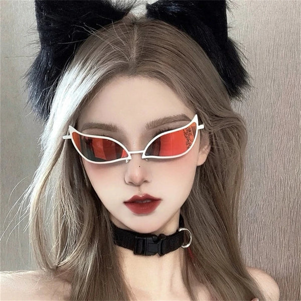 Novelty Cat Eye Sunglasses - Funny Flamingo Party Glasses for Cosplay & Gifts