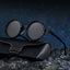 Polarized Adjustable Steampunk Round Sunglasses Cosplay Shades