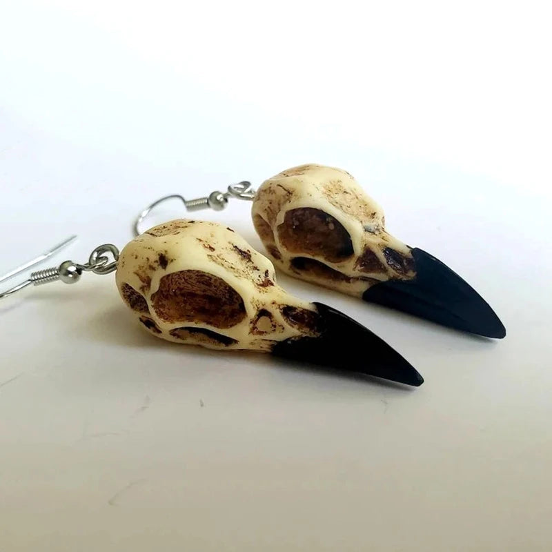 Raven Skull Earrings Main image