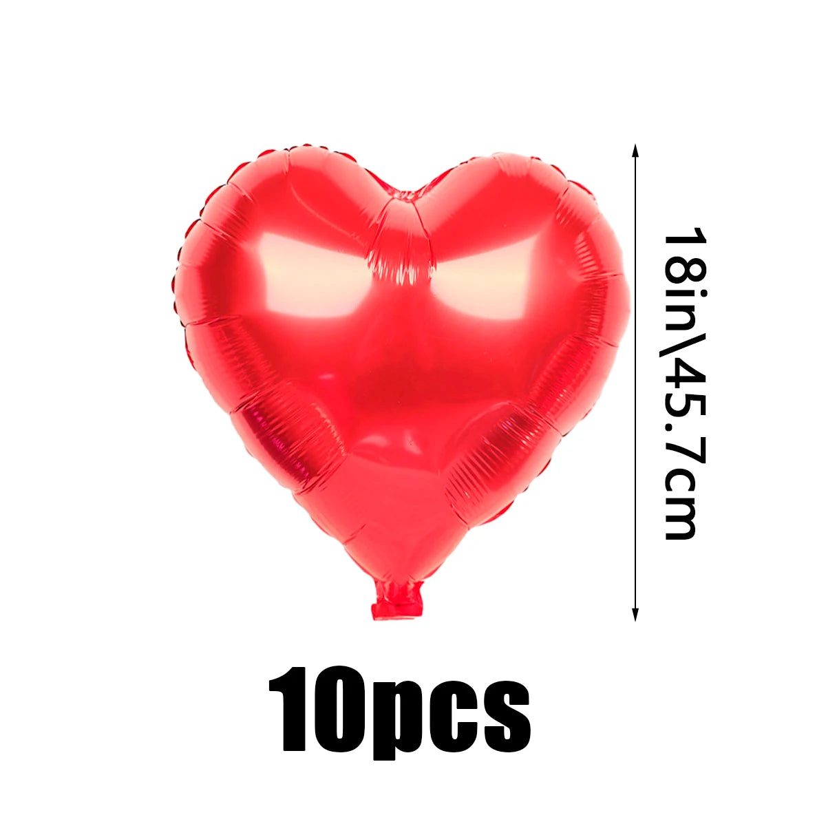 Red Love Letter Balloon Set with Heart Balloons and Rose Petals
