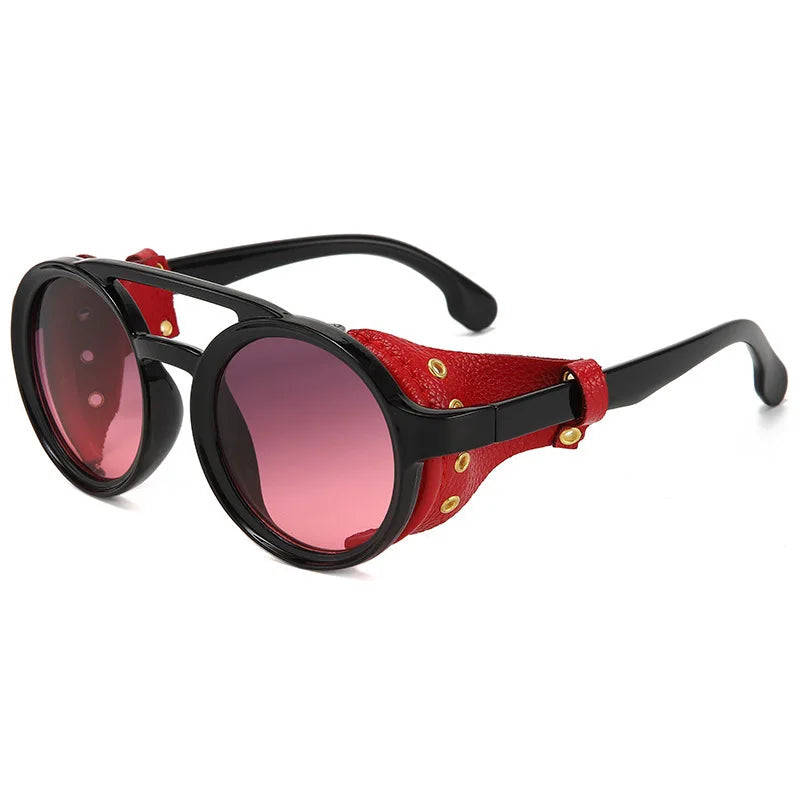 Retro Steampunk Sunglasses - Round UV400 Punk Goggles for Men & Women Secondary image