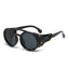 Retro Steampunk Sunglasses - Round UV400 Punk Goggles for Men & Women