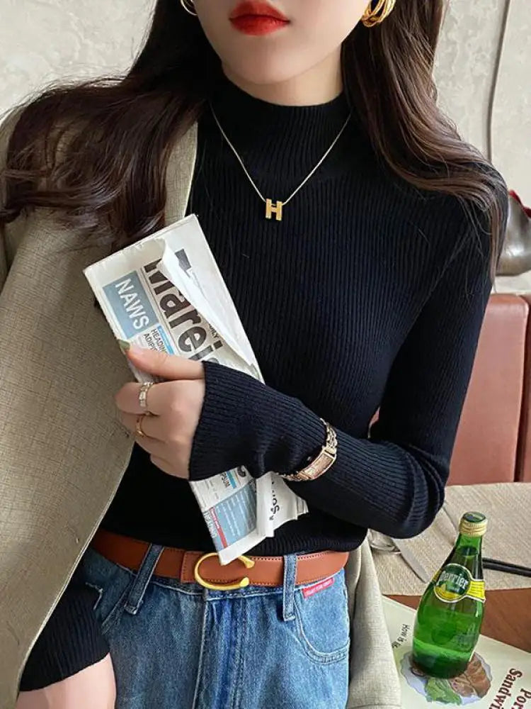 Sexy Korean Top Nice Pullover Chic Sweaty Sweater Secondary image