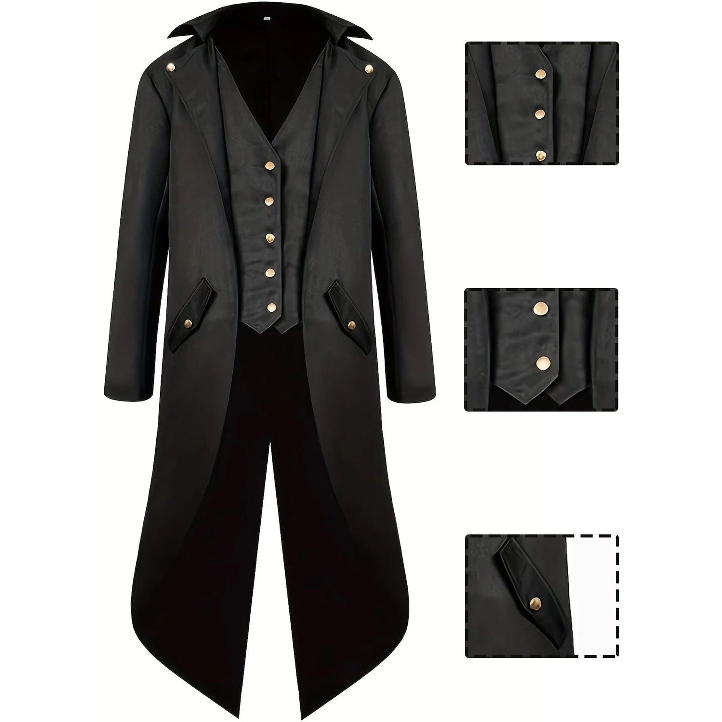 Steampunk Vintage Tailcoat Great For Cosplay