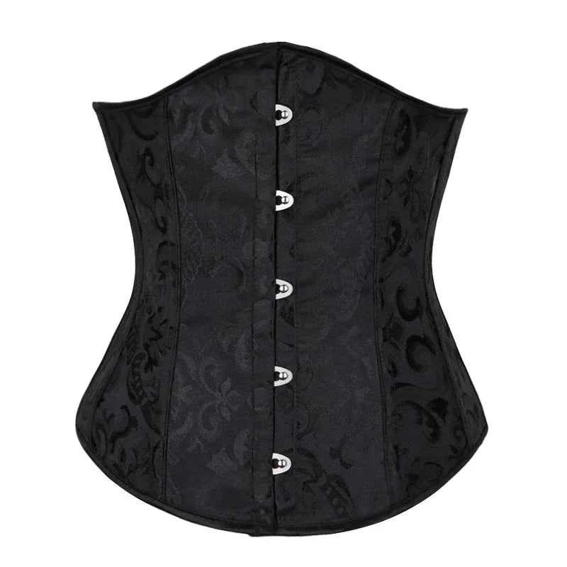 Underbust Retro Jacquard Goth Steampunk Corset