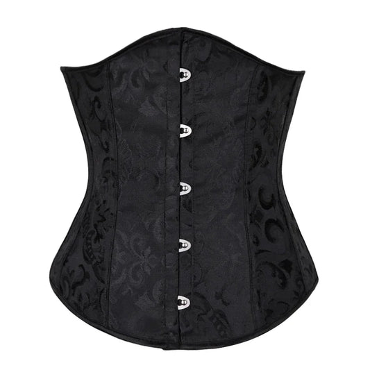 Underbust Retro Jacquard Goth Steampunk Corset
