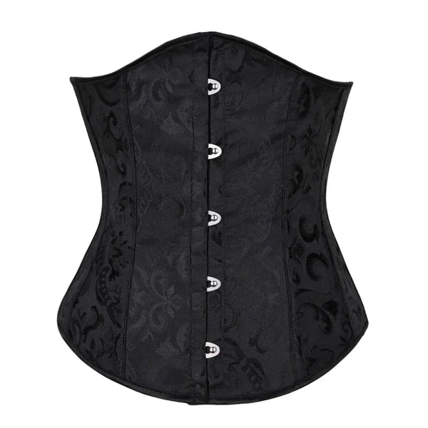 Underbust Retro Jacquard Goth Steampunk Corset