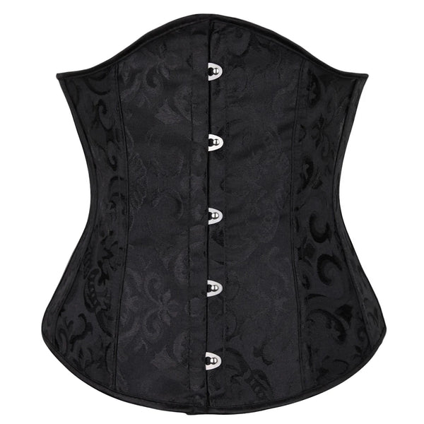 Underbust Retro Jacquard Goth Steampunk Corset