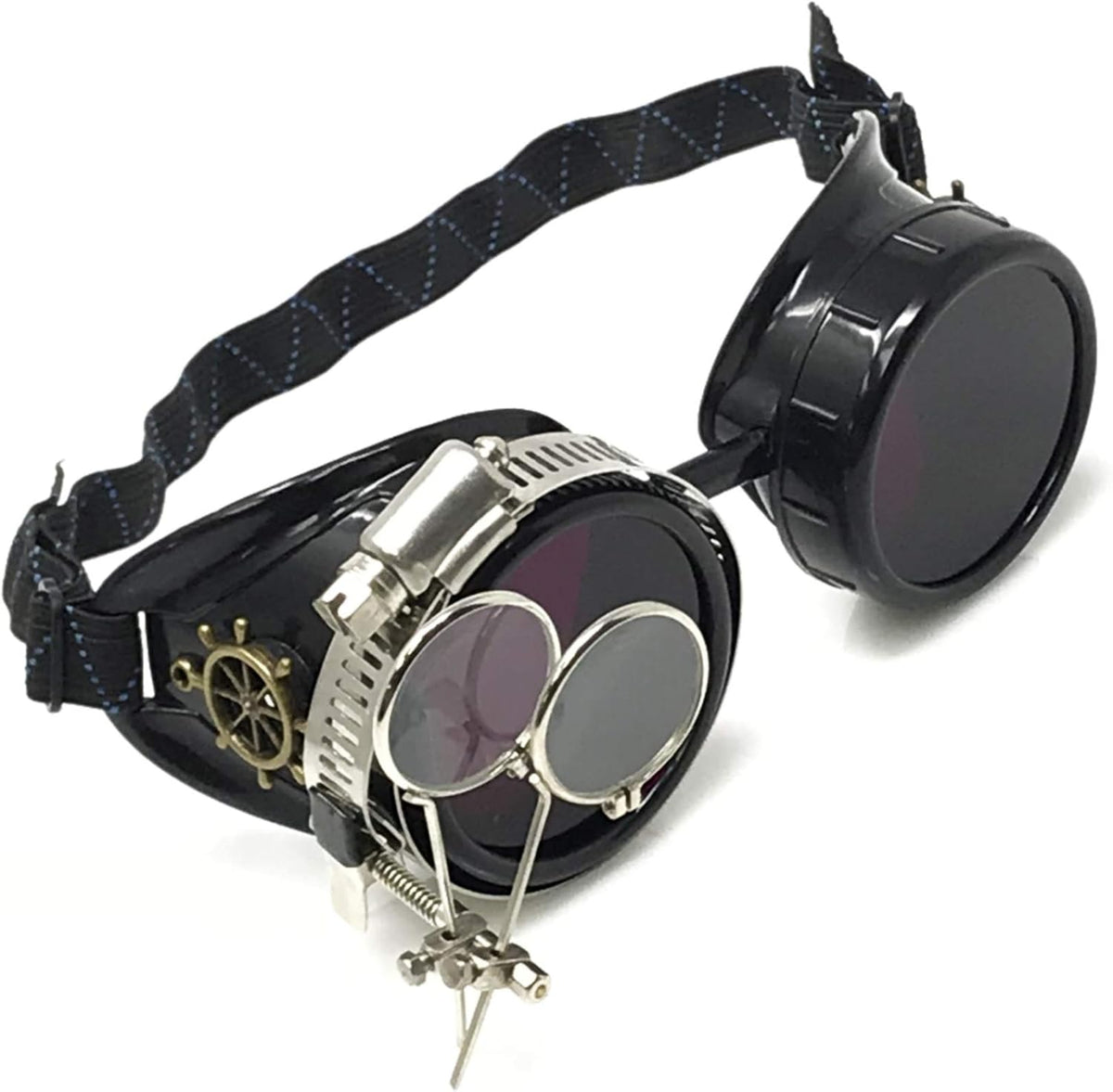 Sleek Industrial Victorian Steampunk Rave Goggles
