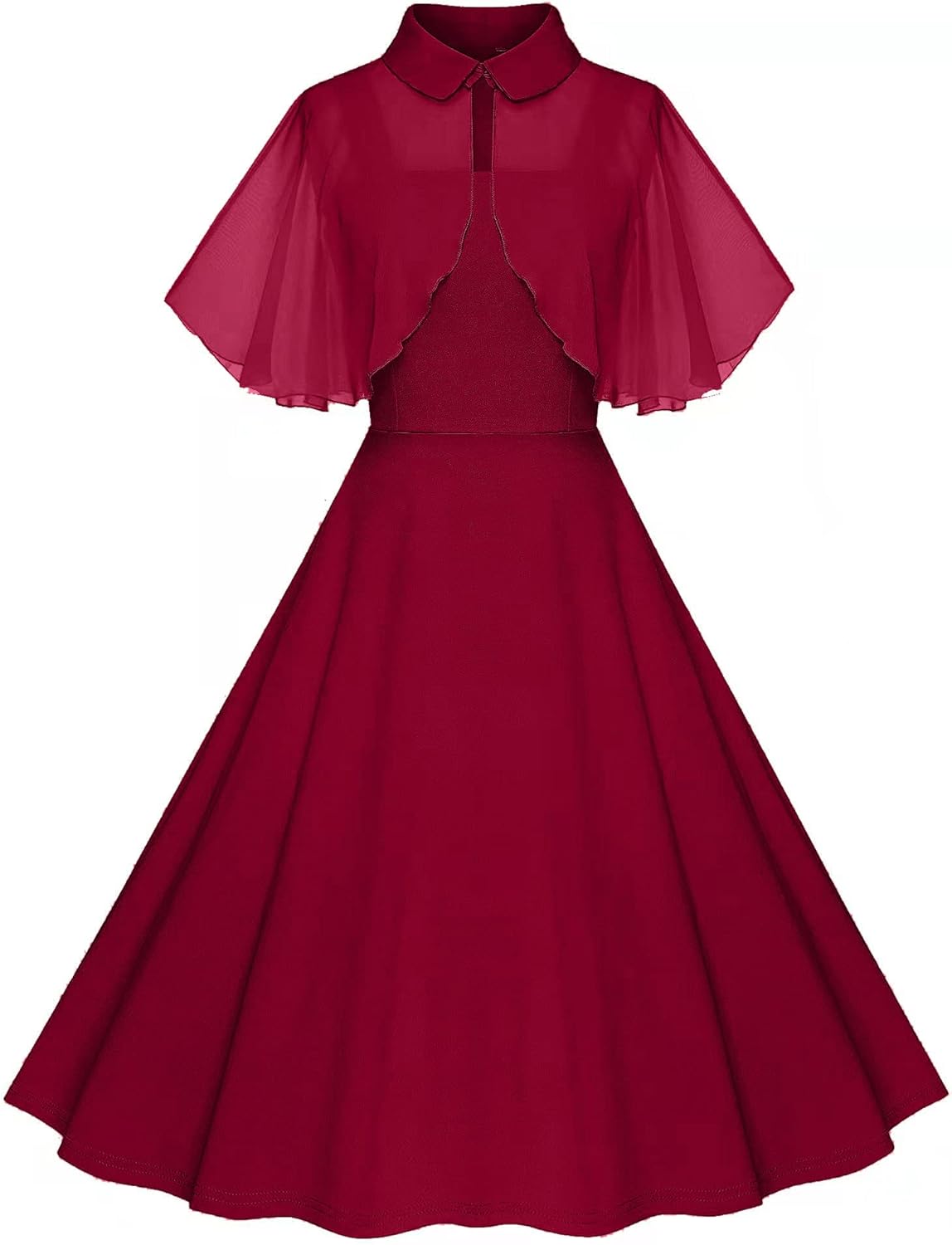 Vintage Swing Dress - 1950s Rockabilly Pin-Up Style