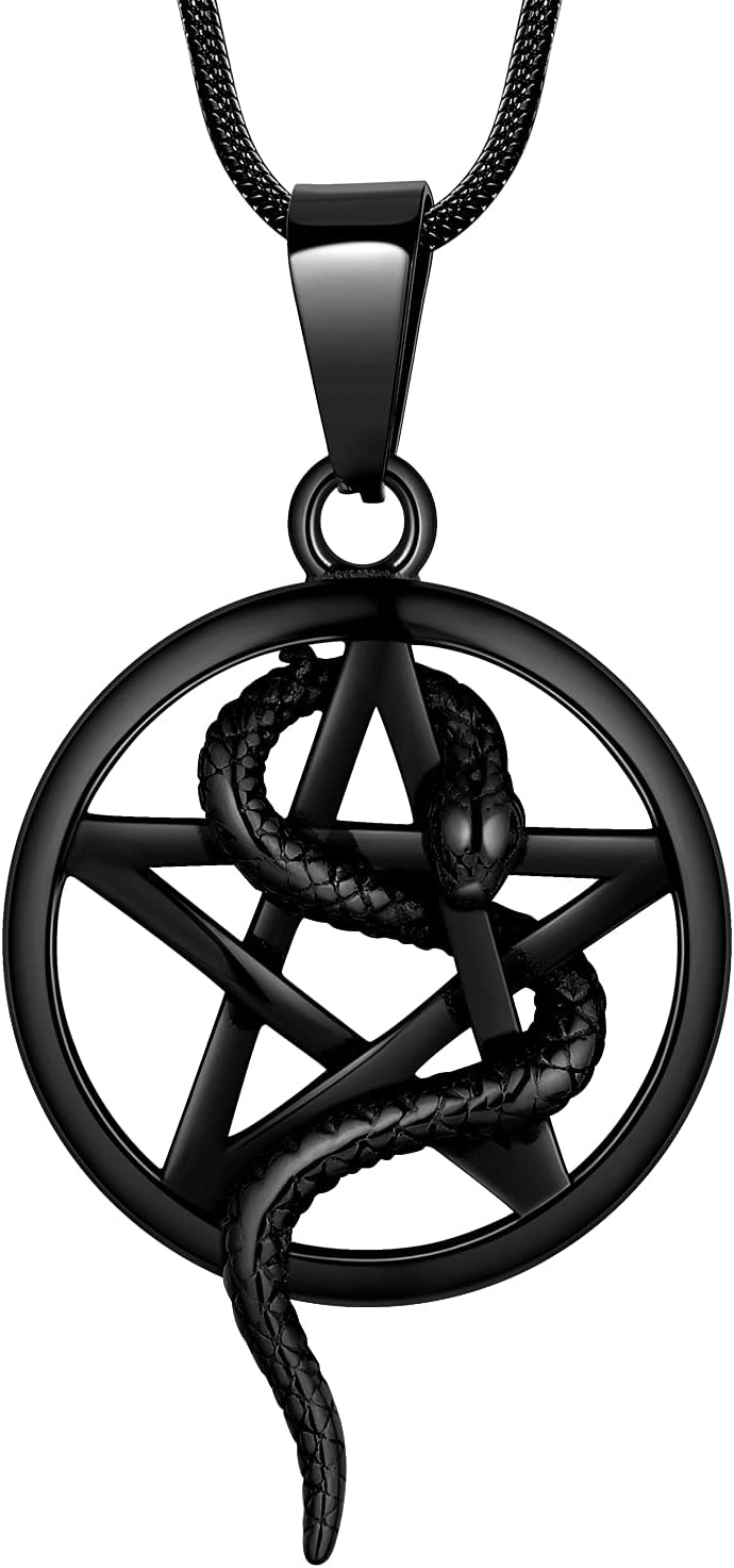 Stainless Steel Pentagram Necklace Tetragrammaton