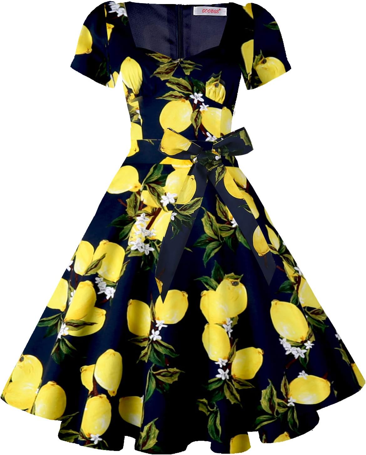 Vintage Swing Dress - 1950s Rockabilly Pin-Up Style