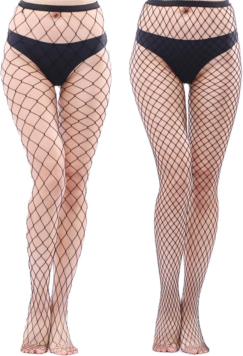 High Waist Fishnet Suspender Stockings