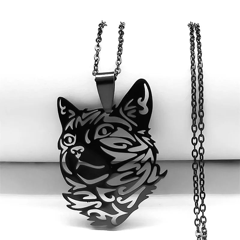 Cat Silhouette Necklace - Feline Spirit Jewelry