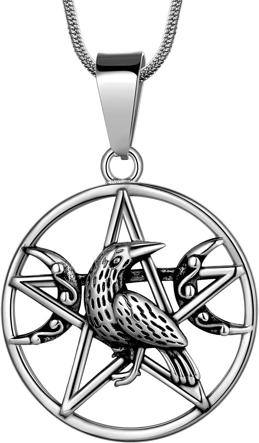 Stainless Steel Pentagram Necklace Tetragrammaton