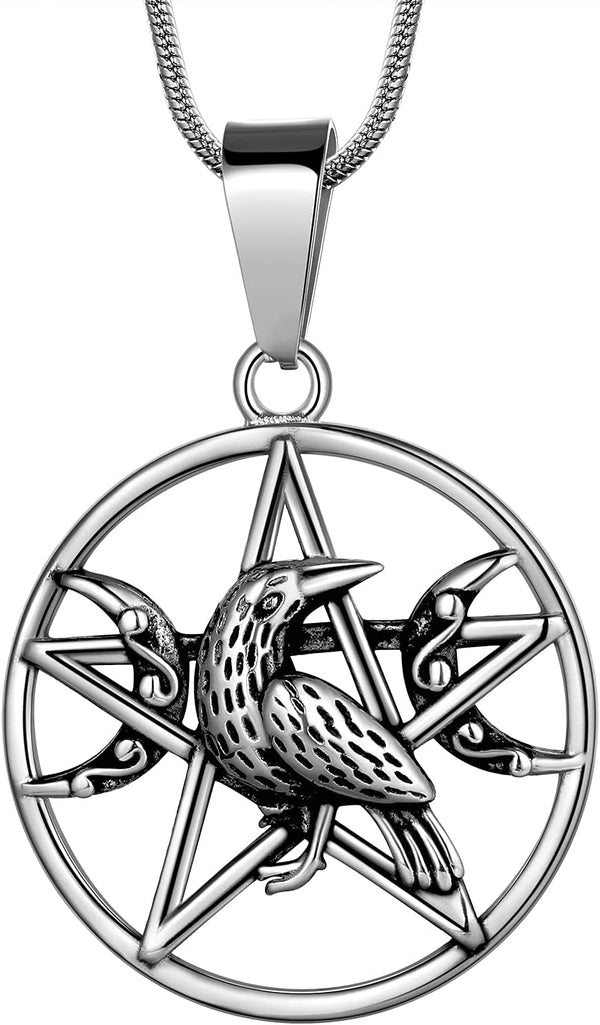 Stainless Steel Pentagram Necklace Tetragrammaton