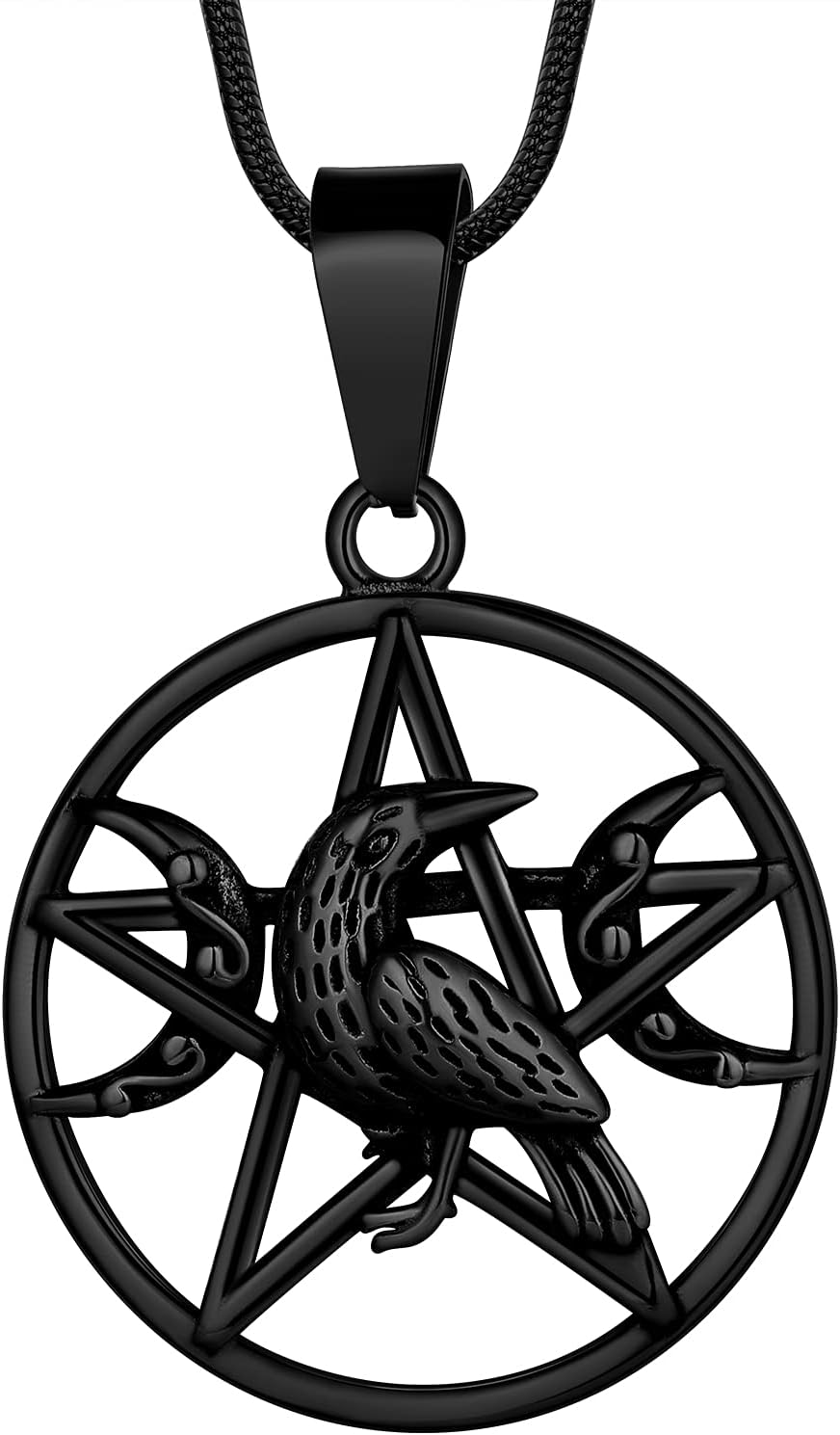 Stainless Steel Pentagram Necklace Tetragrammaton