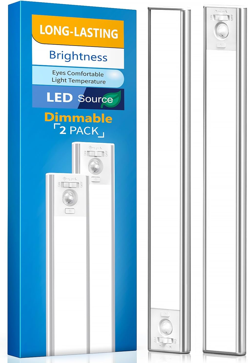 Under Cabinet Lighting, LED Motion Sensor LED Light for Kitchen(2 Pack)