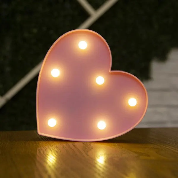 Number Letter Lamp Luminous Alphabet LED Light for Home Wedding Birthday Christmas Party Decoration