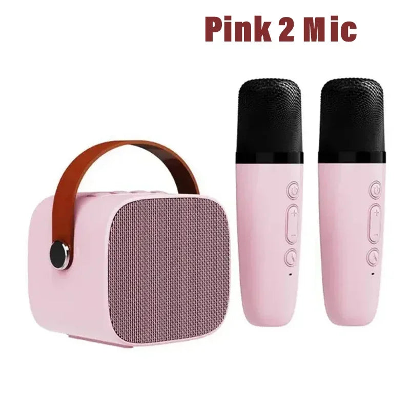 Home Karaoke Machine with Dual Microphones & Bluetooth