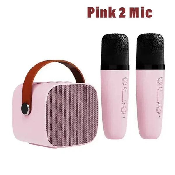Home Karaoke Machine with Dual Microphones & Bluetooth