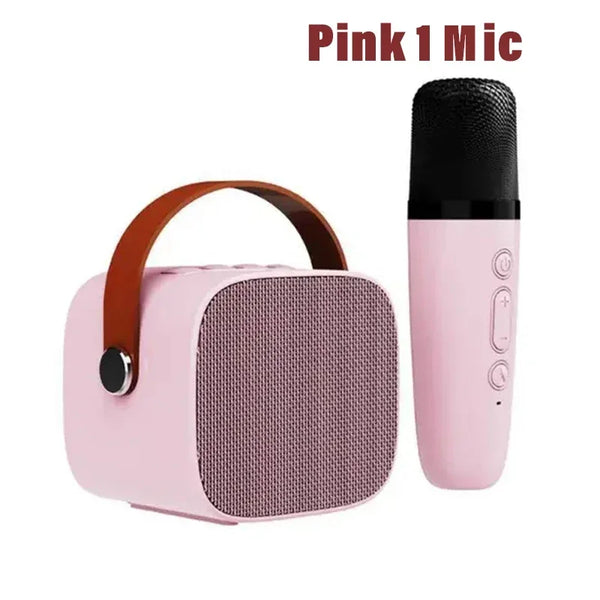 Home Karaoke Machine with Dual Microphones & Bluetooth
