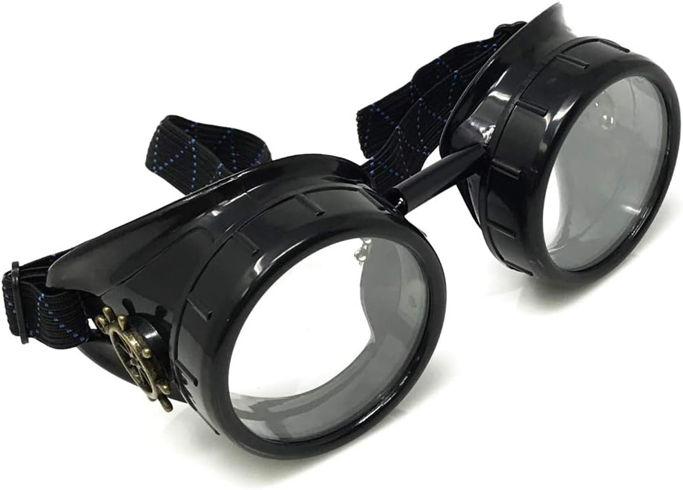 Sleek Industrial Victorian Steampunk Rave Goggles
