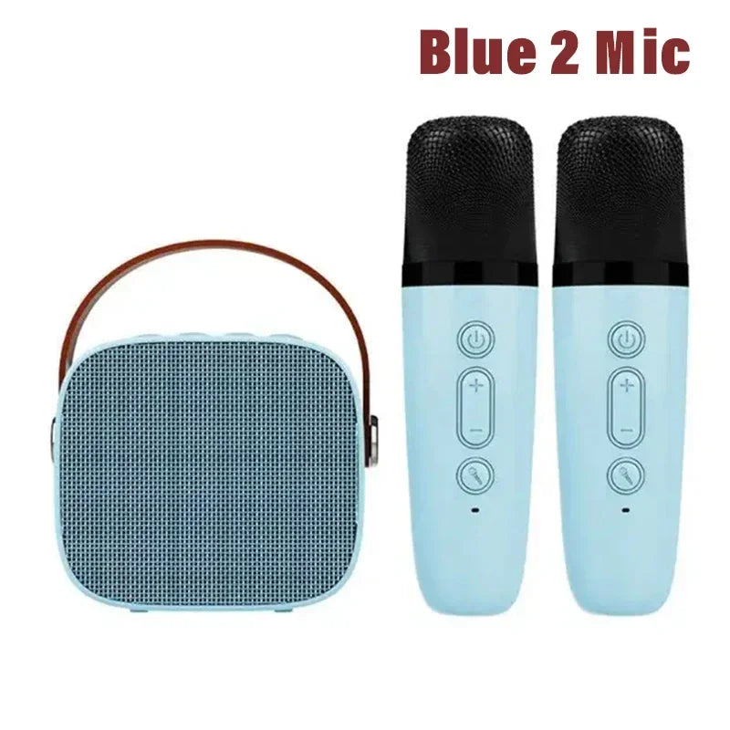 Home Karaoke Machine with Dual Microphones & Bluetooth