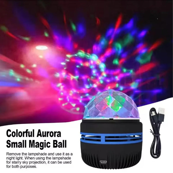 USB Galaxy Projector Aurora RGB 5v Night Lights Auto Rotating Sound Activated dmx Remote Control ...