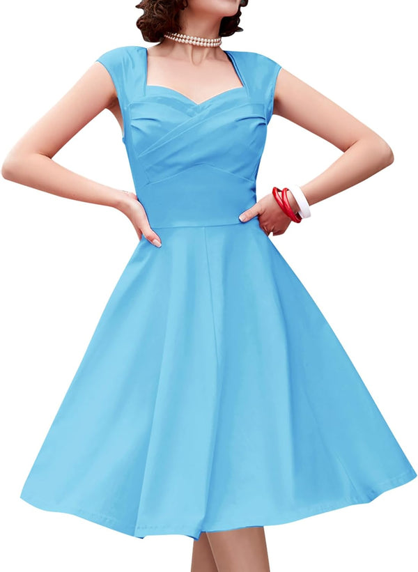 Vintage Swing Dress - 1950s Rockabilly Pin-Up Style