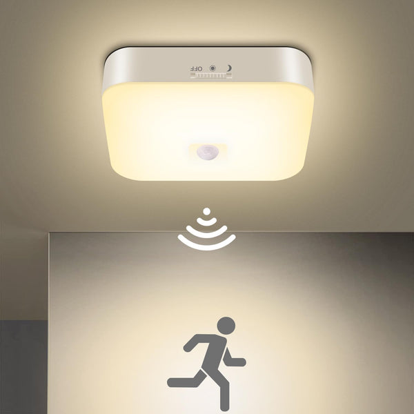 Rechargeable Motion Sensor Closet LED Light for Shower Stairs Hallway Pantry Porch Garage, 5000k