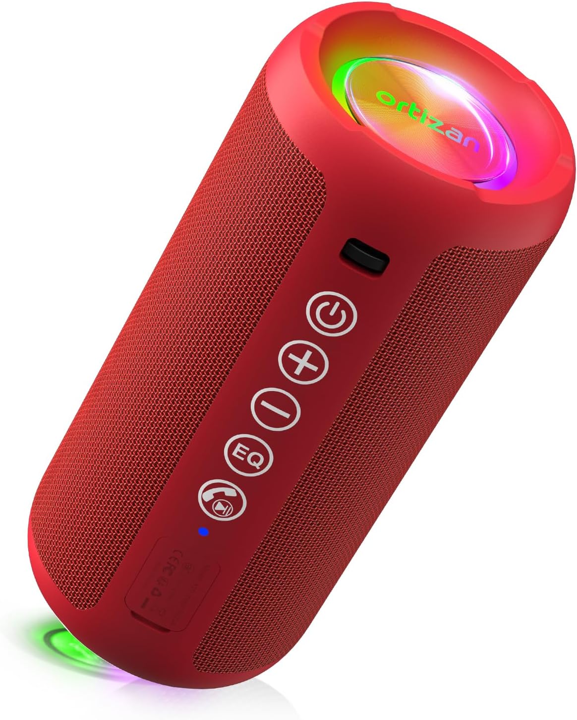 Ortizan 24W Bluetooth Speaker with LED Lights – 30H Battery