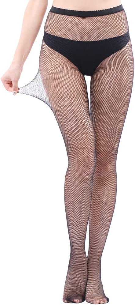High Waist Fishnet Suspender Stockings
