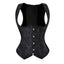 Lace-Up Striped Underbust Corset – Plus Size