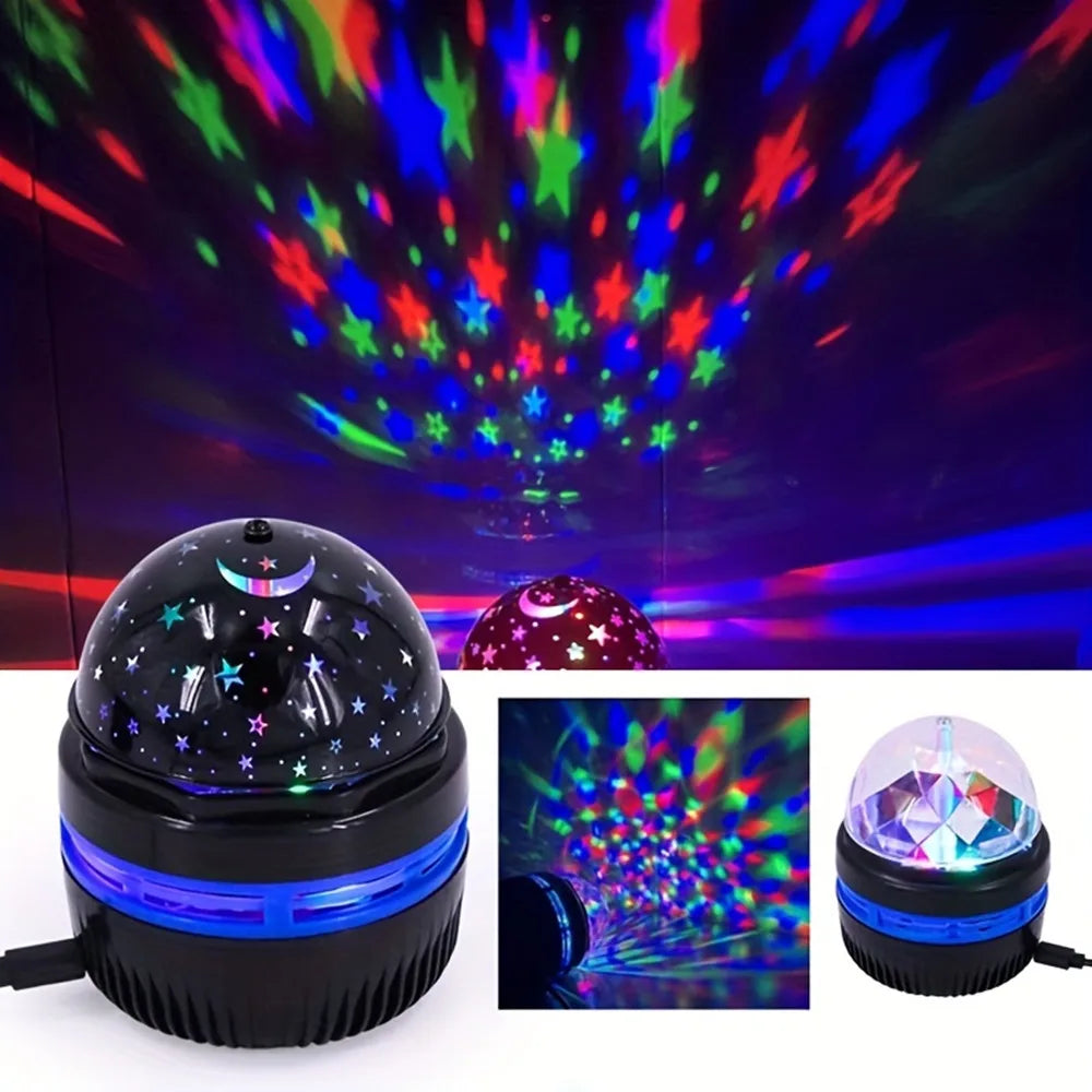 Starry sky Galaxy Lamp Projector LED Night Light Remote Control Sound Active 5v USB Charging 7 Mo...