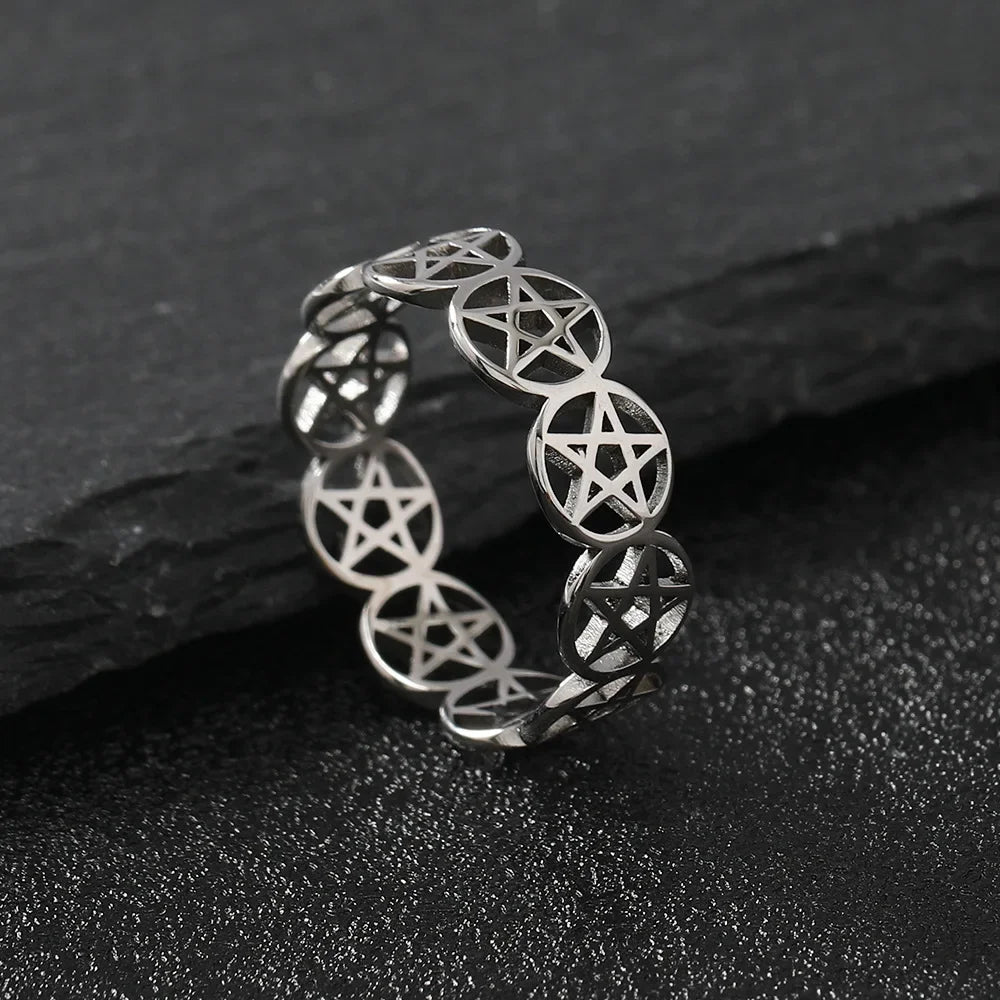 Stainless Steel Pentagram Necklace