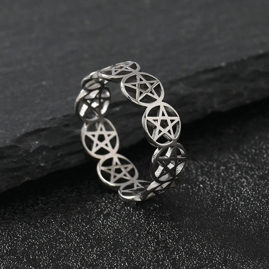 Stainless Steel Pentagram Necklace