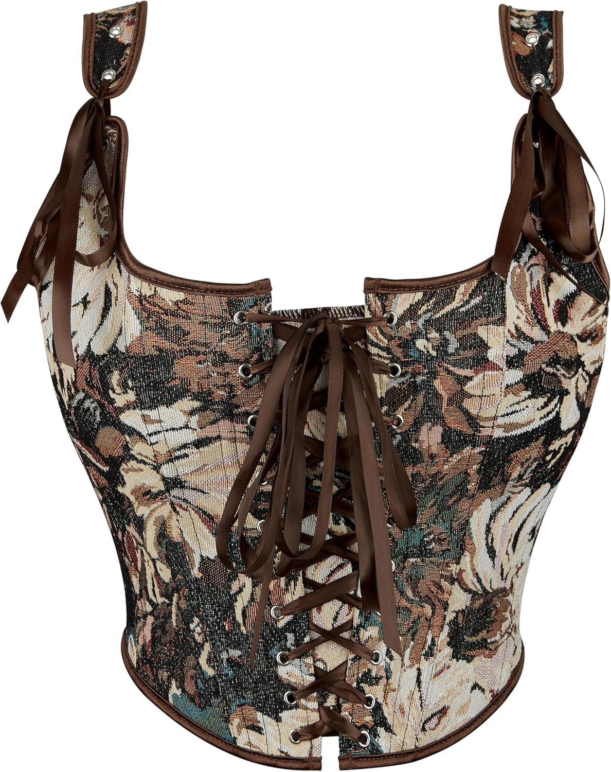 Floral Jacquard Renaissance Underbust Corset