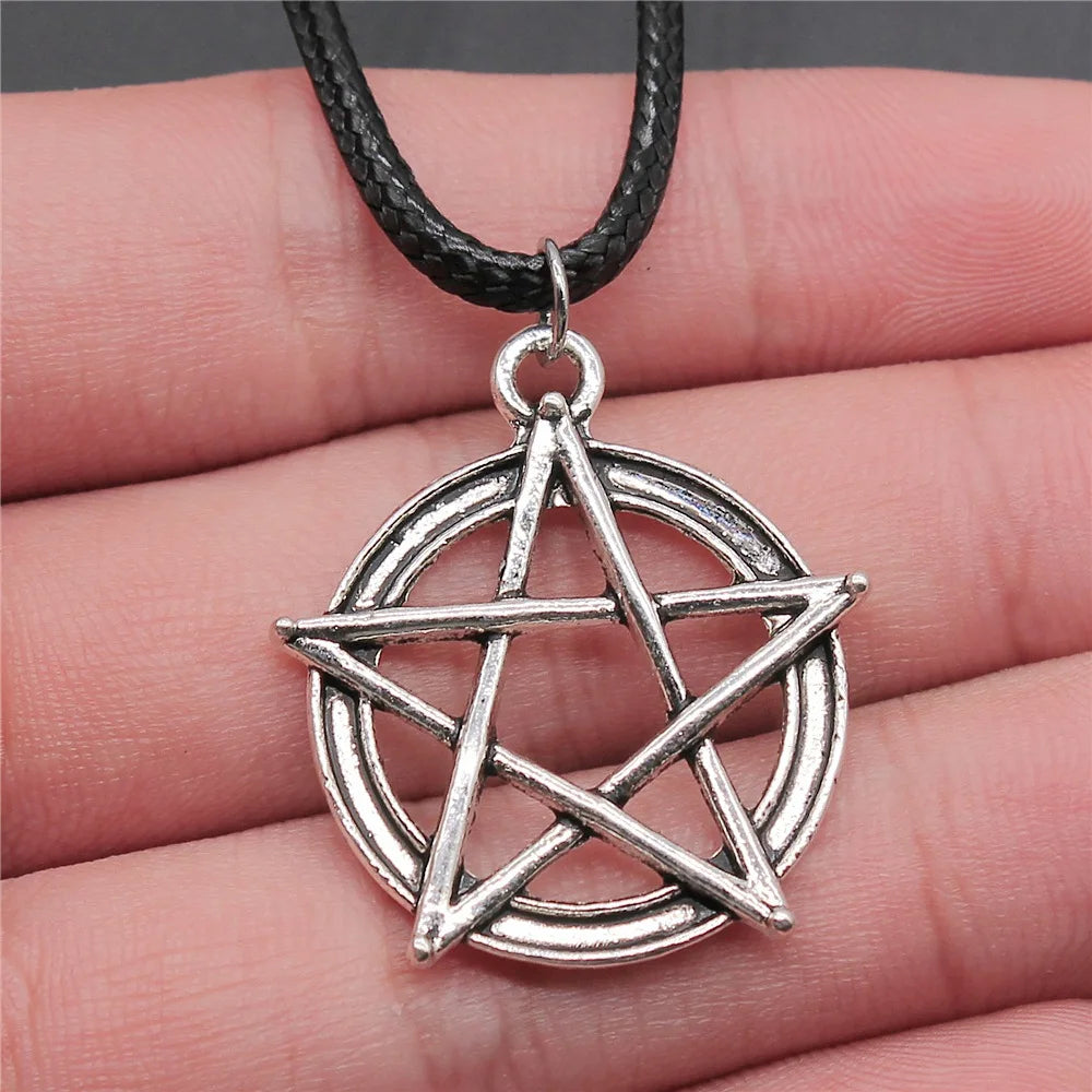 Pentagram Necklace - Wiccan Pendant Jewelry