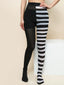 Rainbow Striped Goth Punk High Waist Pantyhose