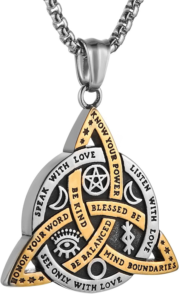 Triple Goddess Celtic Knot Necklace