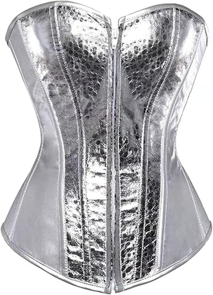 Gothic Faux Leather Steampunk Corset